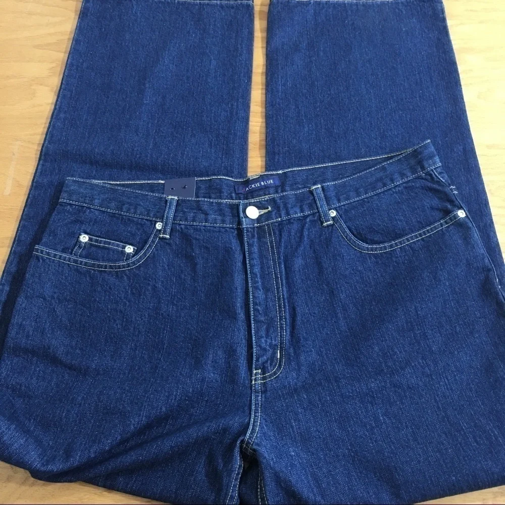 NWT Dark Wash Jackie Blue New Boyfriend Jeans Size 16 - Picture 3 of 5